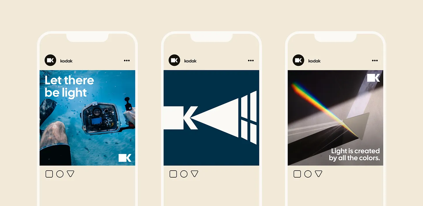 social media instagram kodak redesign
