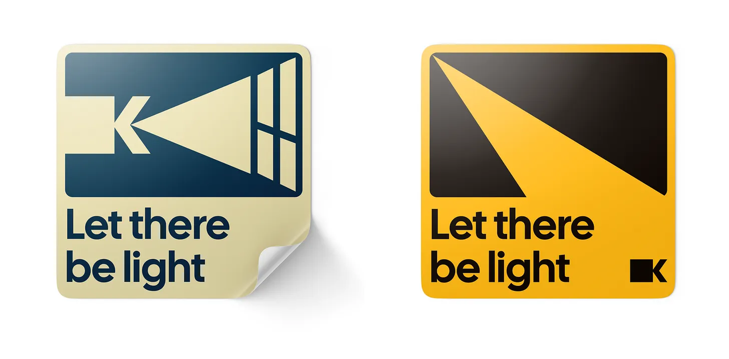 Let there be light kodak stickers redesign