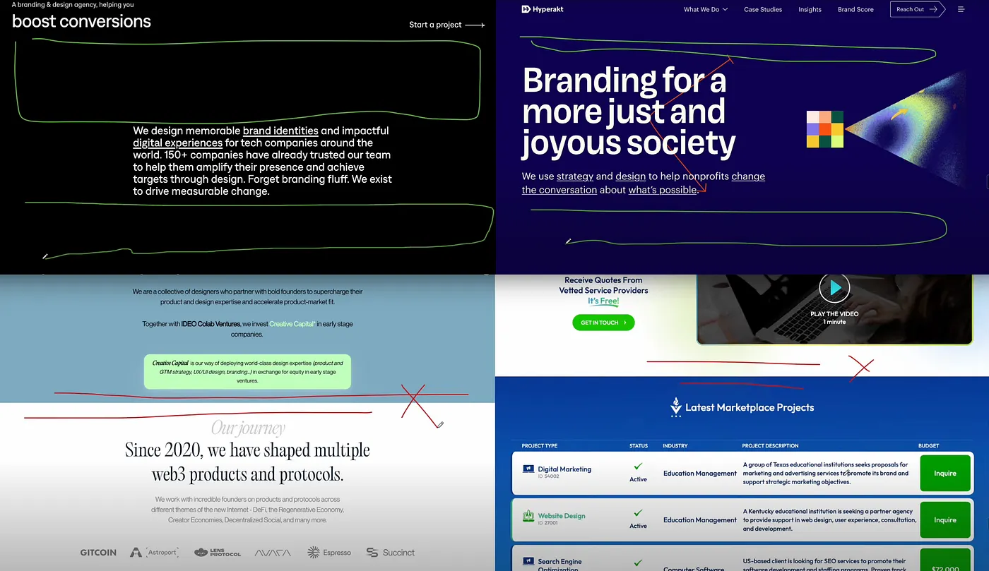 law of proximity spacing website design